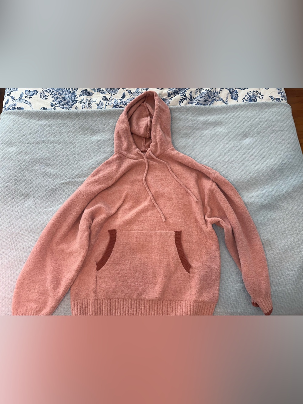 Fluffy pink hoodie